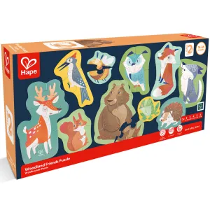 Hape Woodland Friends 10 Mini Animal-Shaped Puzzles