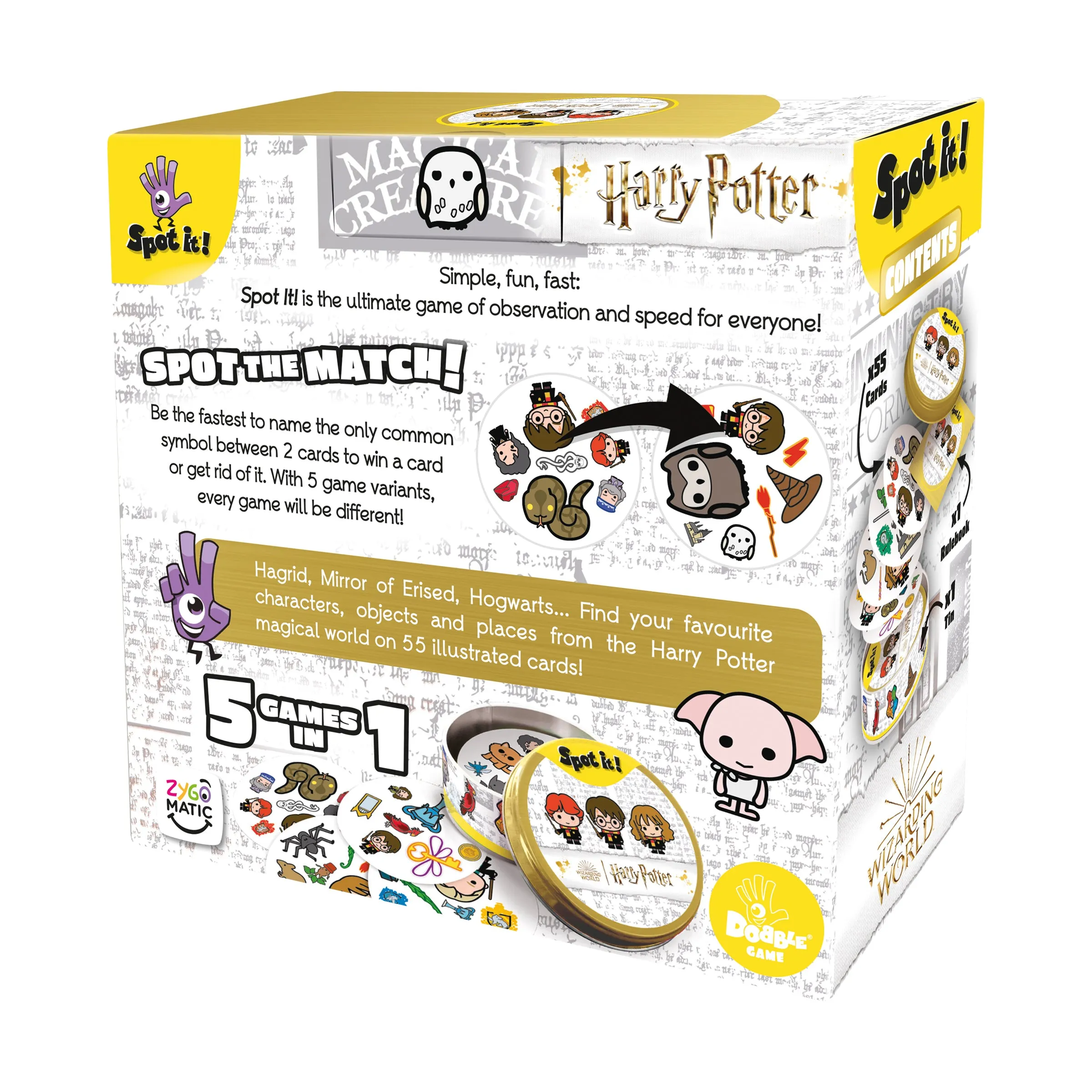 Harry Potter Spot it! Magical Matching Card Game