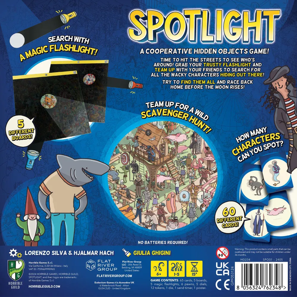 Horrible Guild Spotlight: Magical Flashlight Family Board Game, Ages 6 