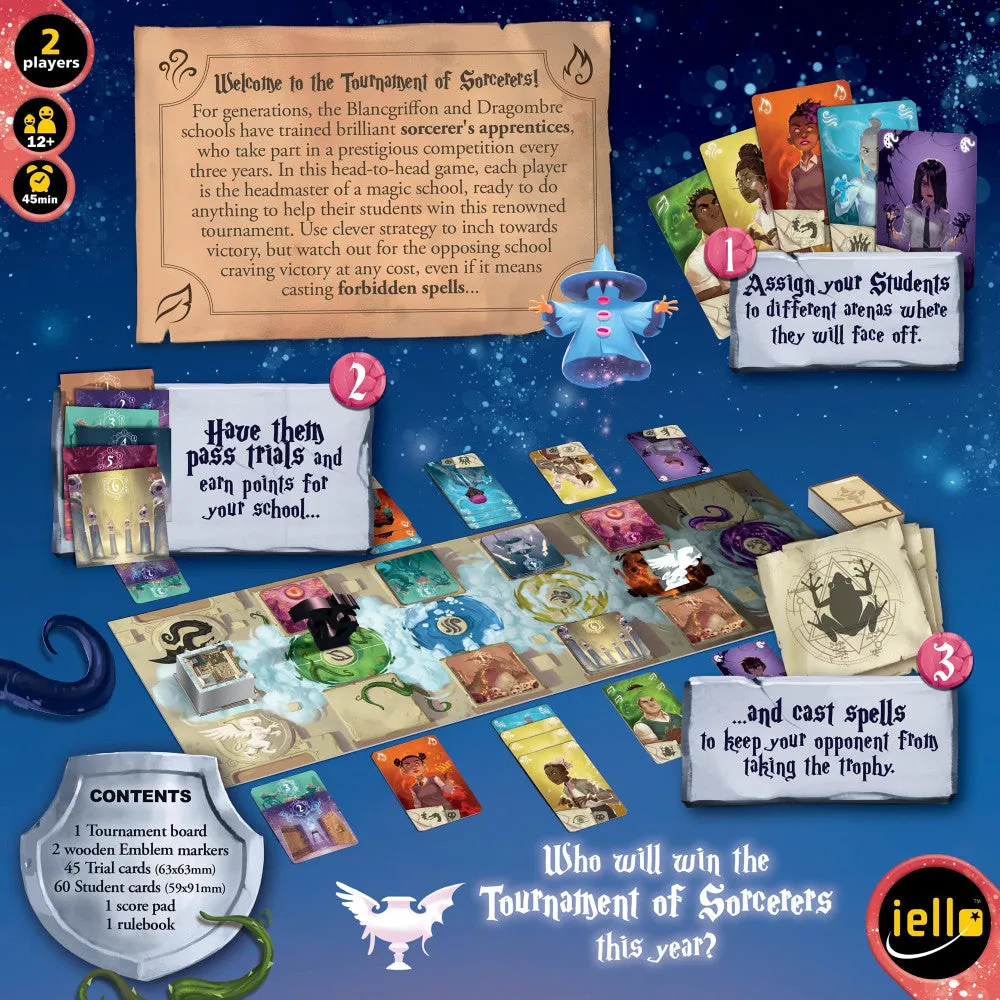 IELLO Clash of Magic Schools - Dueling Sorcery Card Game for 2
