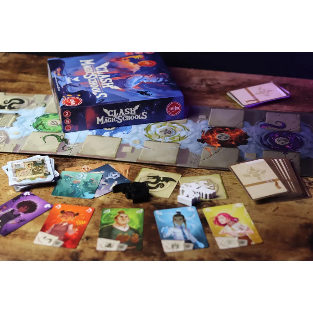 IELLO Clash of Magic Schools - Dueling Sorcery Card Game for 2
