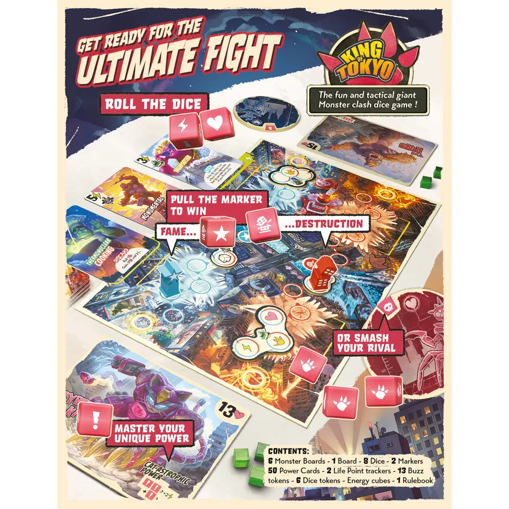 IELLO King of Tokyo: Duel - Epic Monster Showdown Board Game