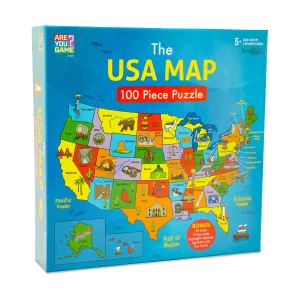 Interactive USA Map and State Trivia Puzzle – 100 pc