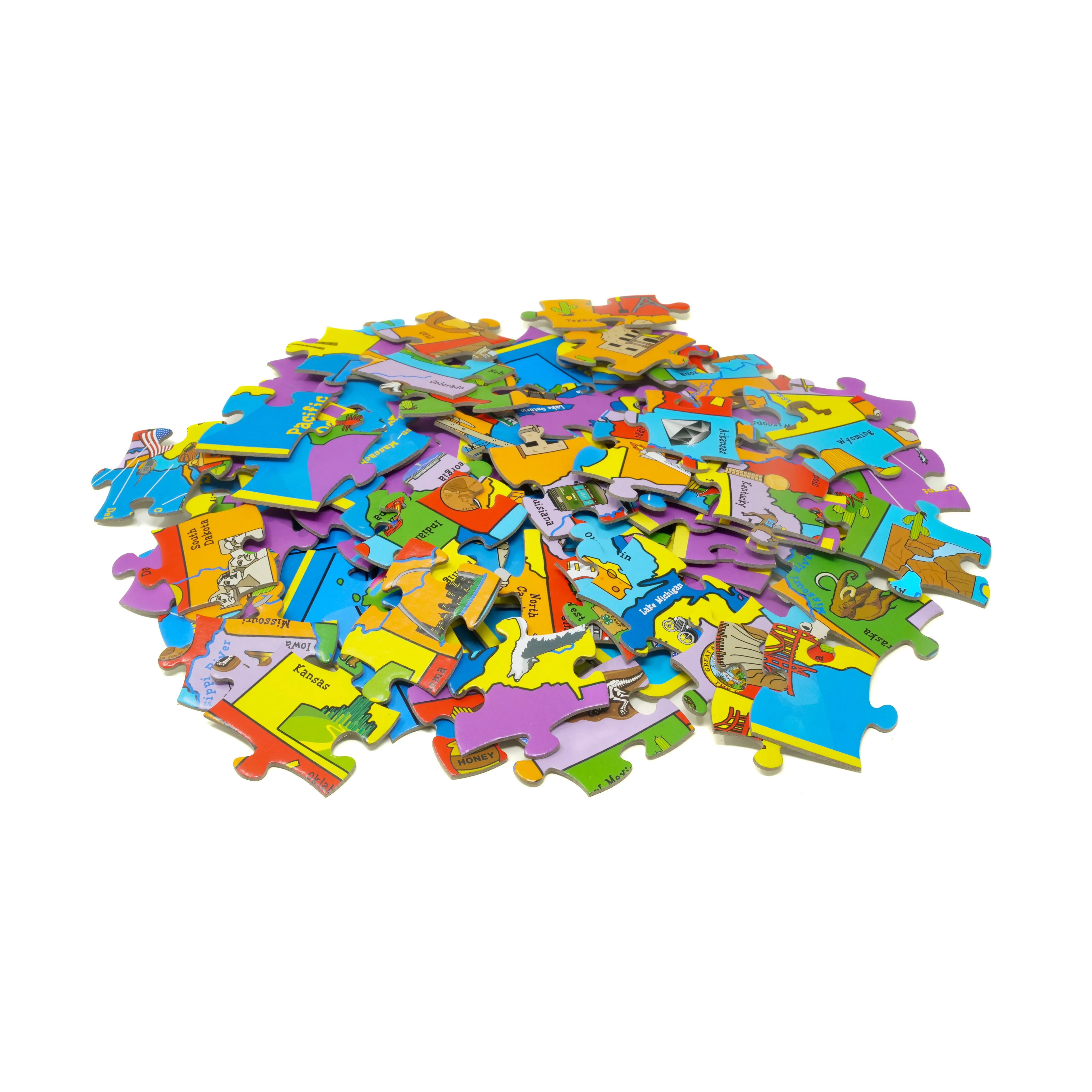 Interactive USA Map and State Trivia Puzzle – 100 pc