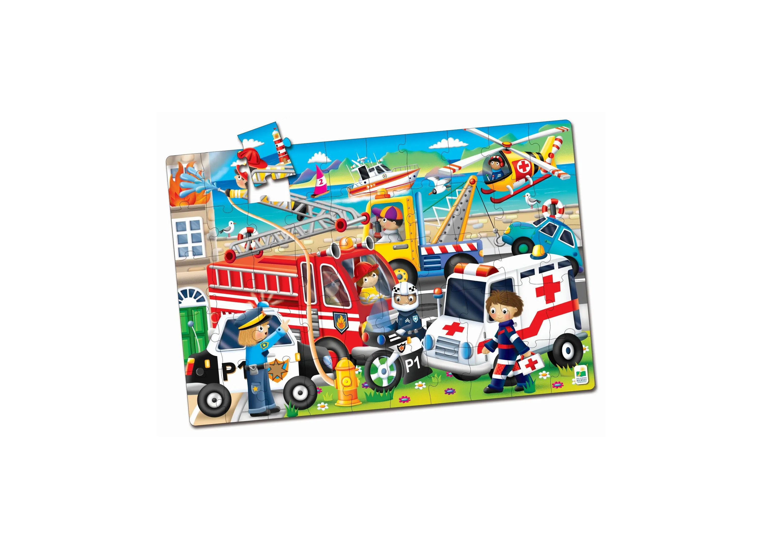 Jumbo Floor Puzzle - Emergency Rescue: 50 pcs