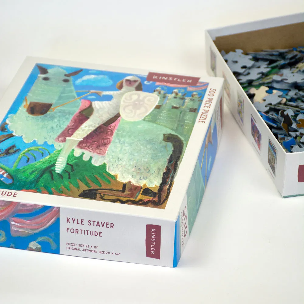 Kinstler Fortitude 500-Piece Puzzle - Artistic Jigsaw, 18" x 24" Assembled