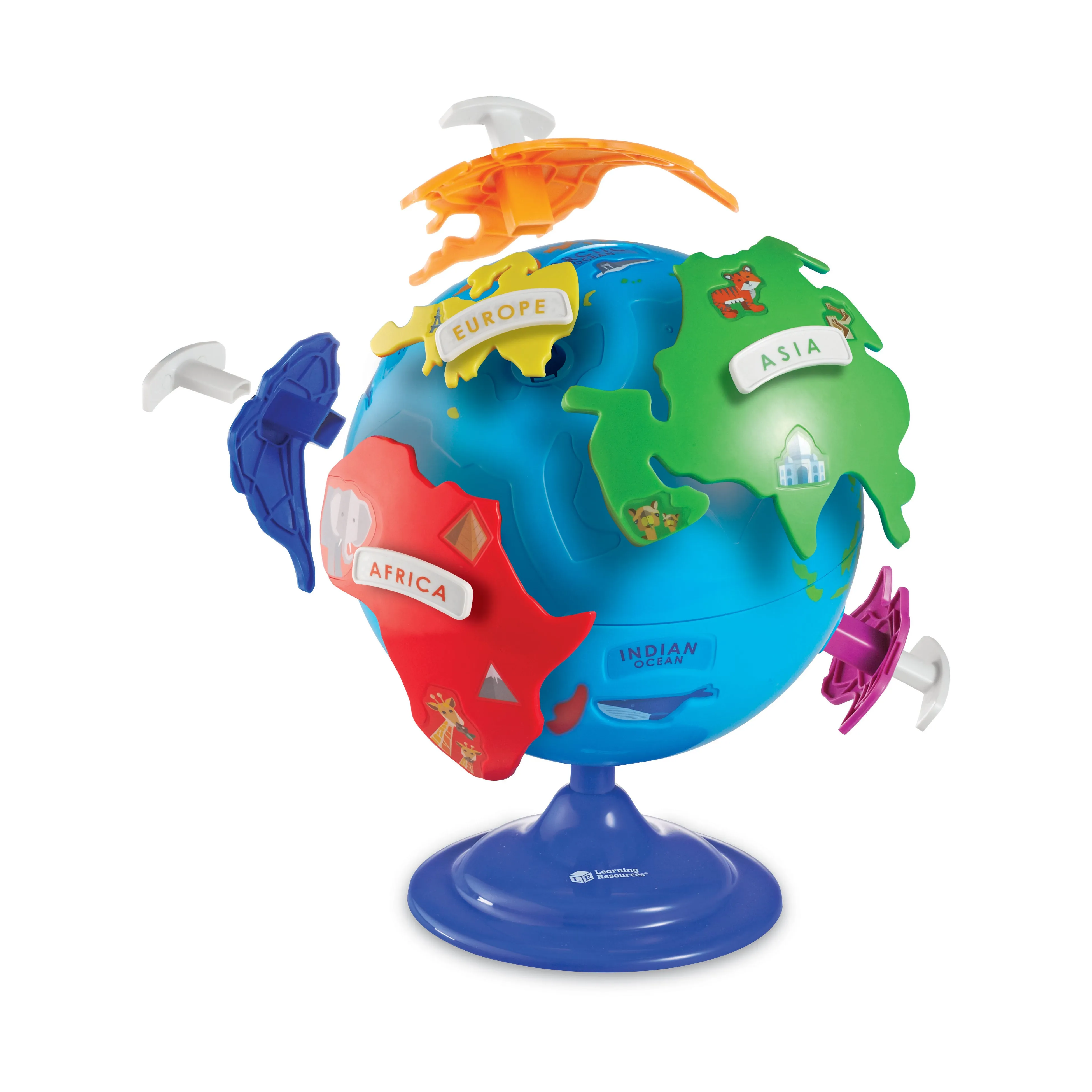 Learning Essentials Interactive Puzzle Globe - 14 Pieces - Educational Toy