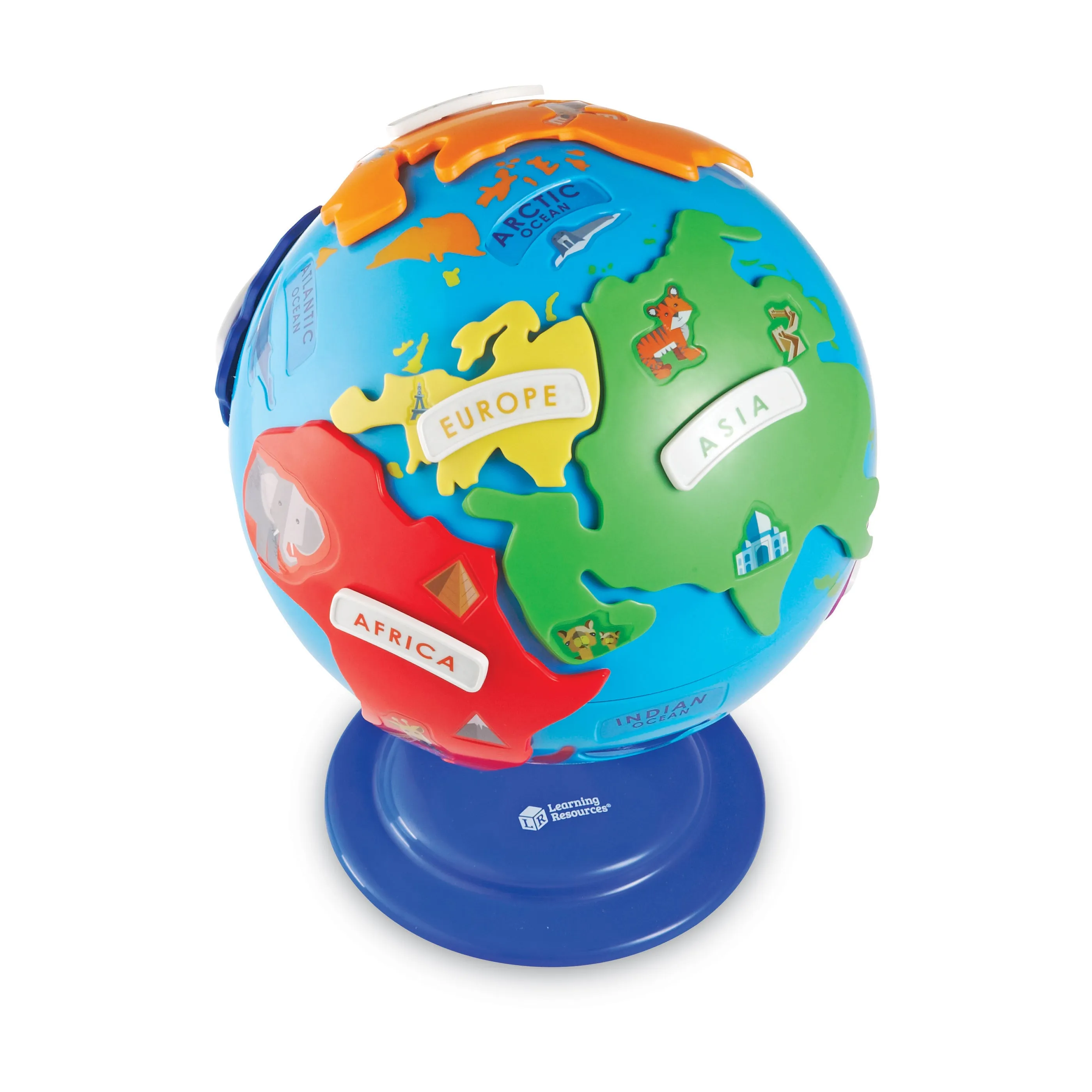Learning Essentials Interactive Puzzle Globe - 14 Pieces - Educational Toy