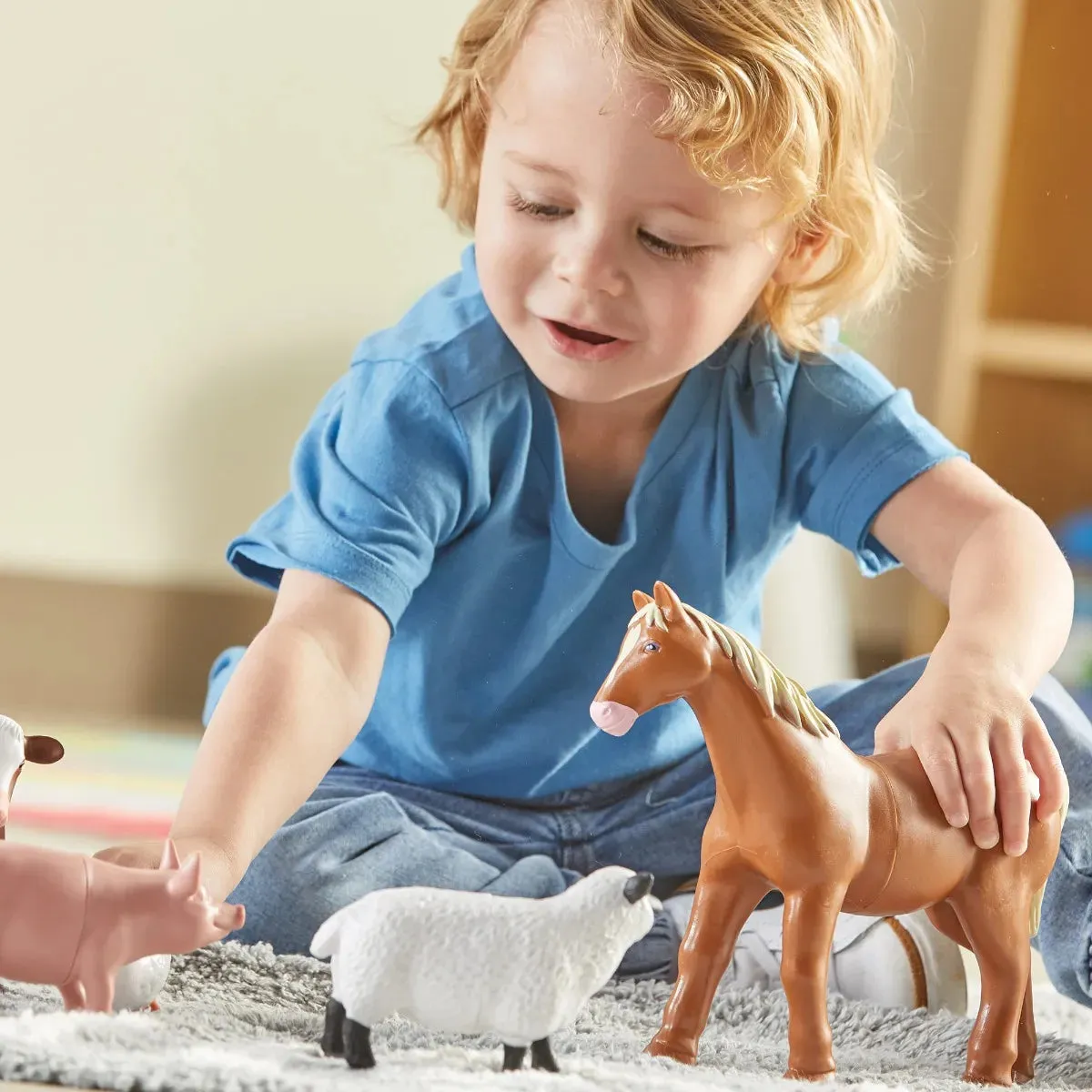 Learning Resources Jumbo Farm Animals Figures