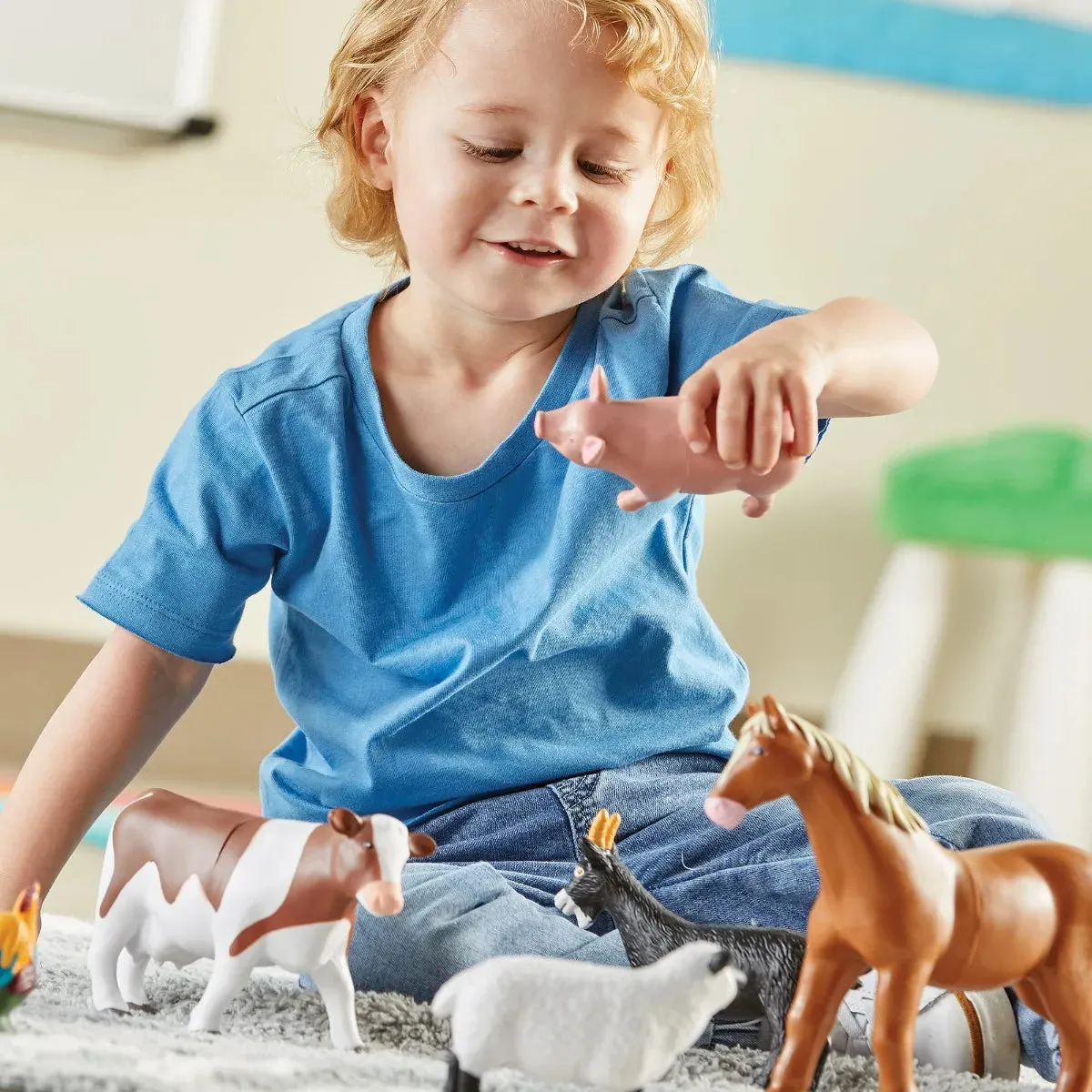 Learning Resources Jumbo Farm Animals Figures