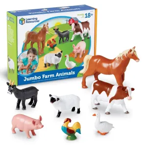 Learning Resources Jumbo Farm Animals Figures