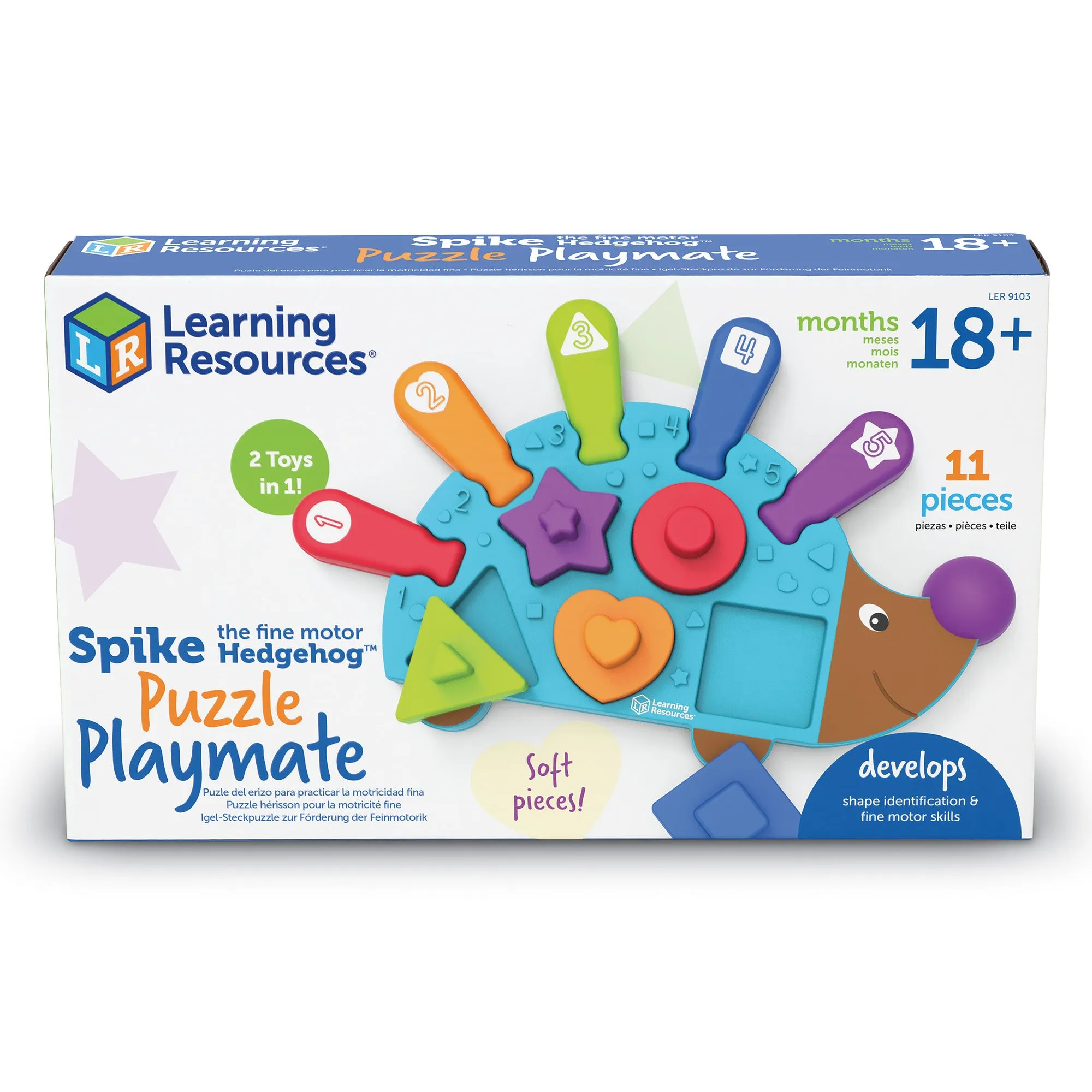Learning Resources Spike the Fine Motor Hedgehog - Shape Sorter and Puzzle
