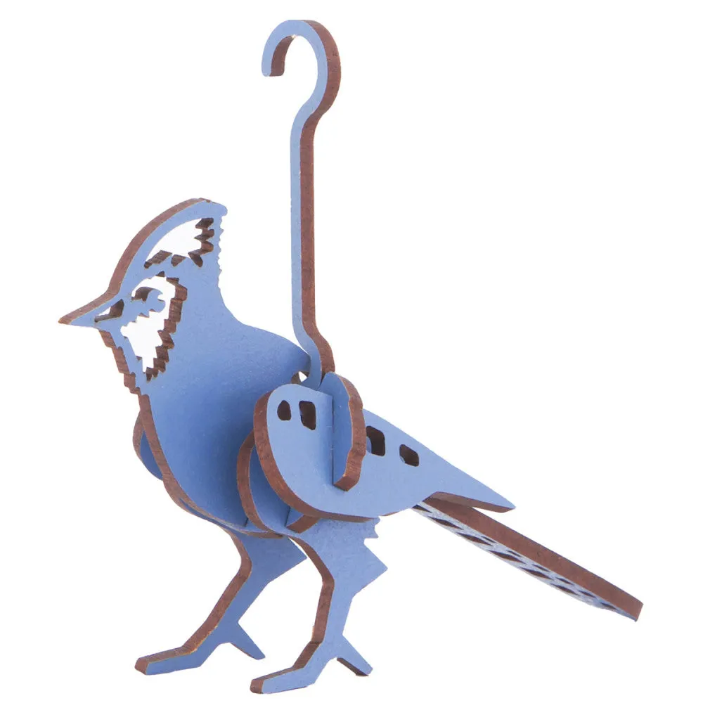 Little & Wood: Blue Jay 3D Wooden Puzzle Kit - Small Edition