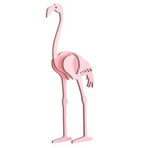 Little & Wood Flamingo Puzzle: 3D Pink Woodlet Kit