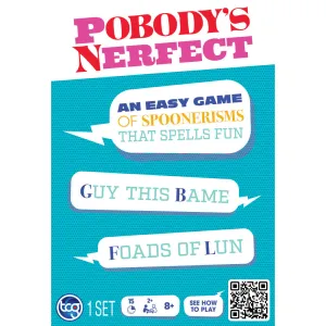 Longshore Pobody's Nerfect Game - Party Game with 300 Spoonerism Cards