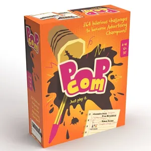 Ludonaute Pop Com: Hilarious Advertising Party Game for Ages 13 