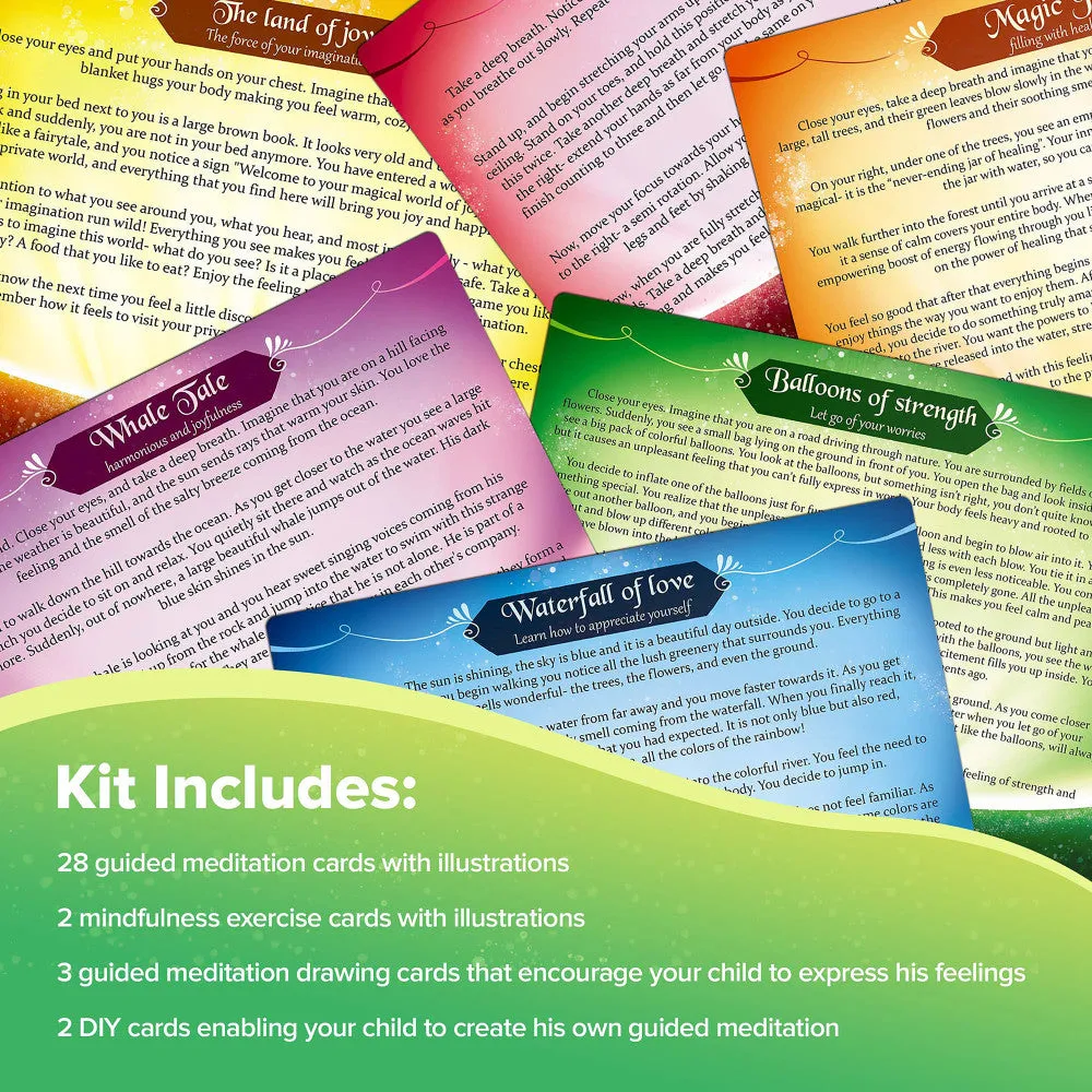 Lupash Games: Mindful Land - Kids Meditation & Mindfulness Kit, Ages 6 