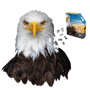 Madd Capp I AM EAGLE Animal Head-Shaped Jigsaw Puzzle - 550 pc