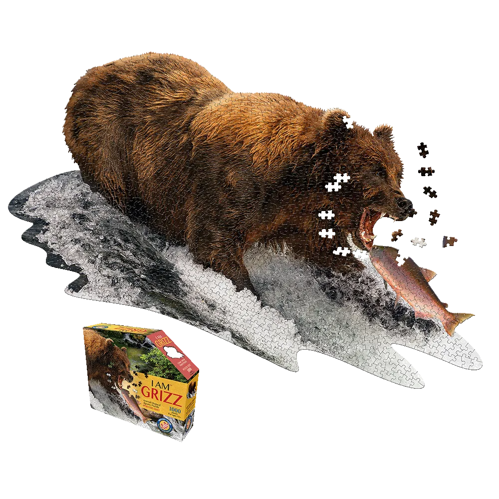 Madd Capp I AM GRIZZ 1000-Piece Jigsaw Puzzle - Grizzly Bear Edition