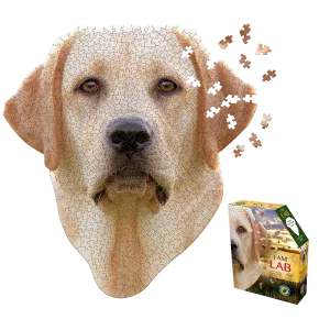 Madd Capp I AM Lab Animal Head-Shaped Jigsaw Puzzle - 550 pc