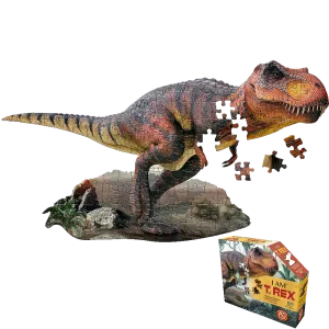 Madd Capp T. Rex Shaped Jigsaw Puzzle - 100 pc