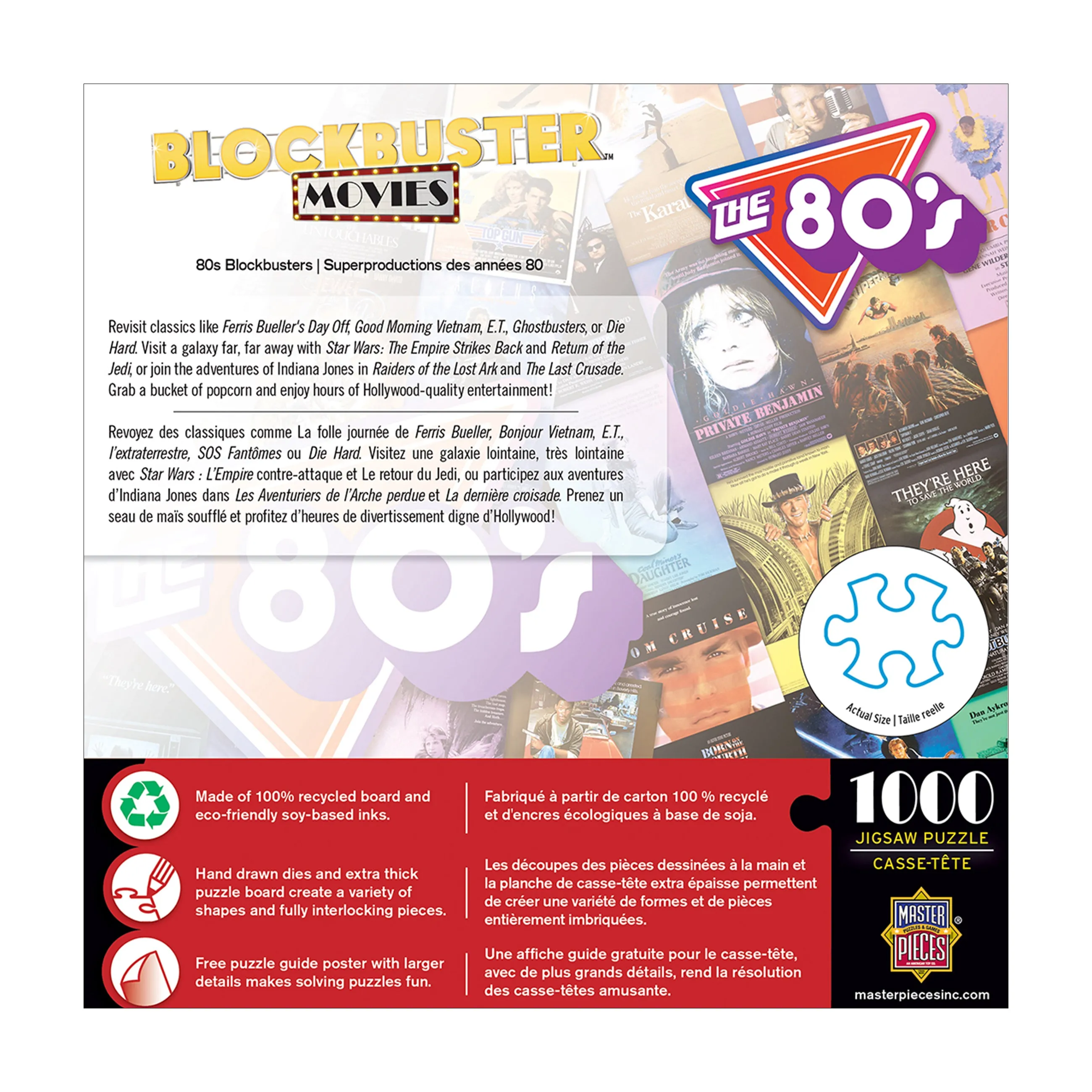 MasterPieces 80s Blockbusters Jigsaw Puzzle - 1000 pc