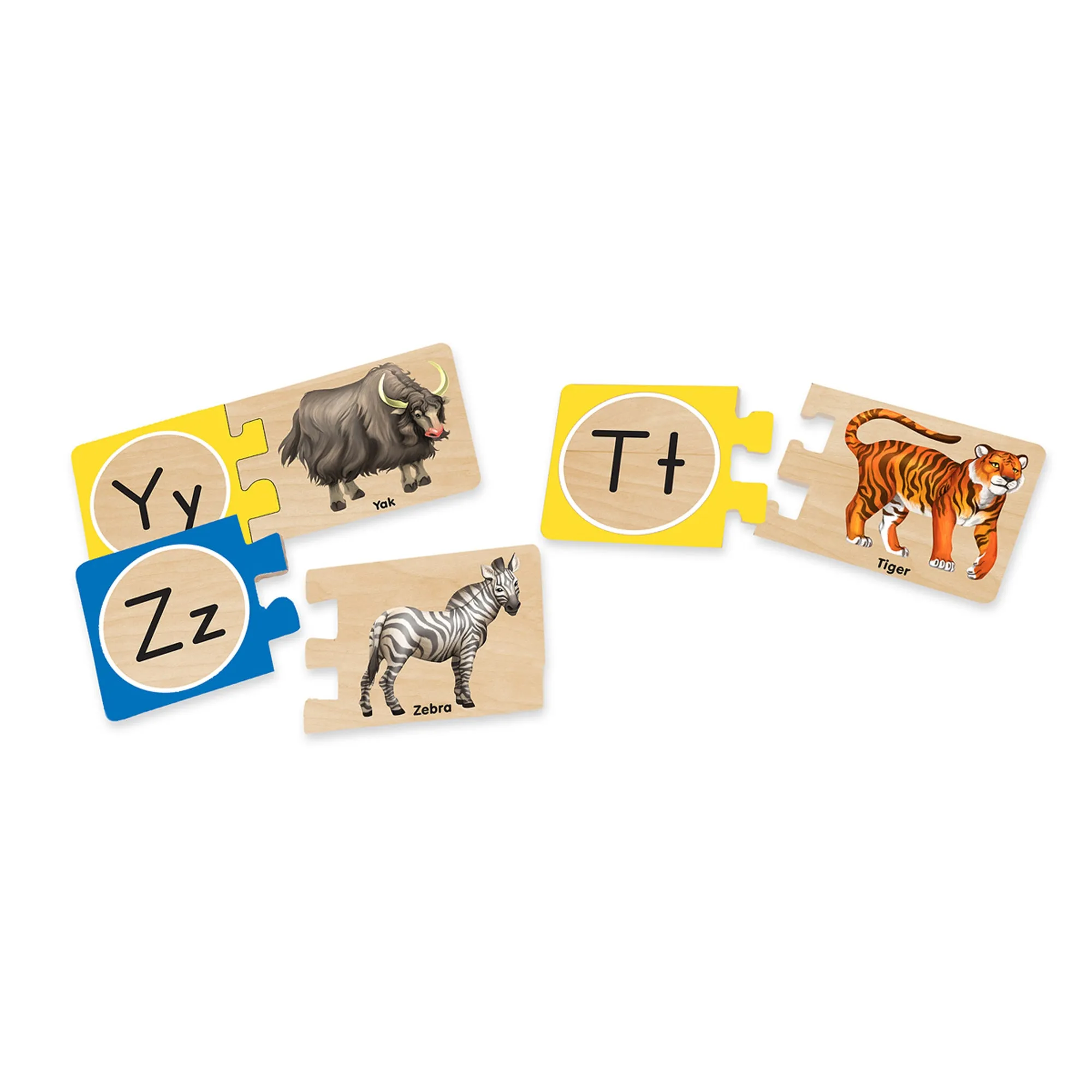 Melissa & Doug Alphabet Adventure Wooden Puzzle - Self-Correcting Letter Pieces