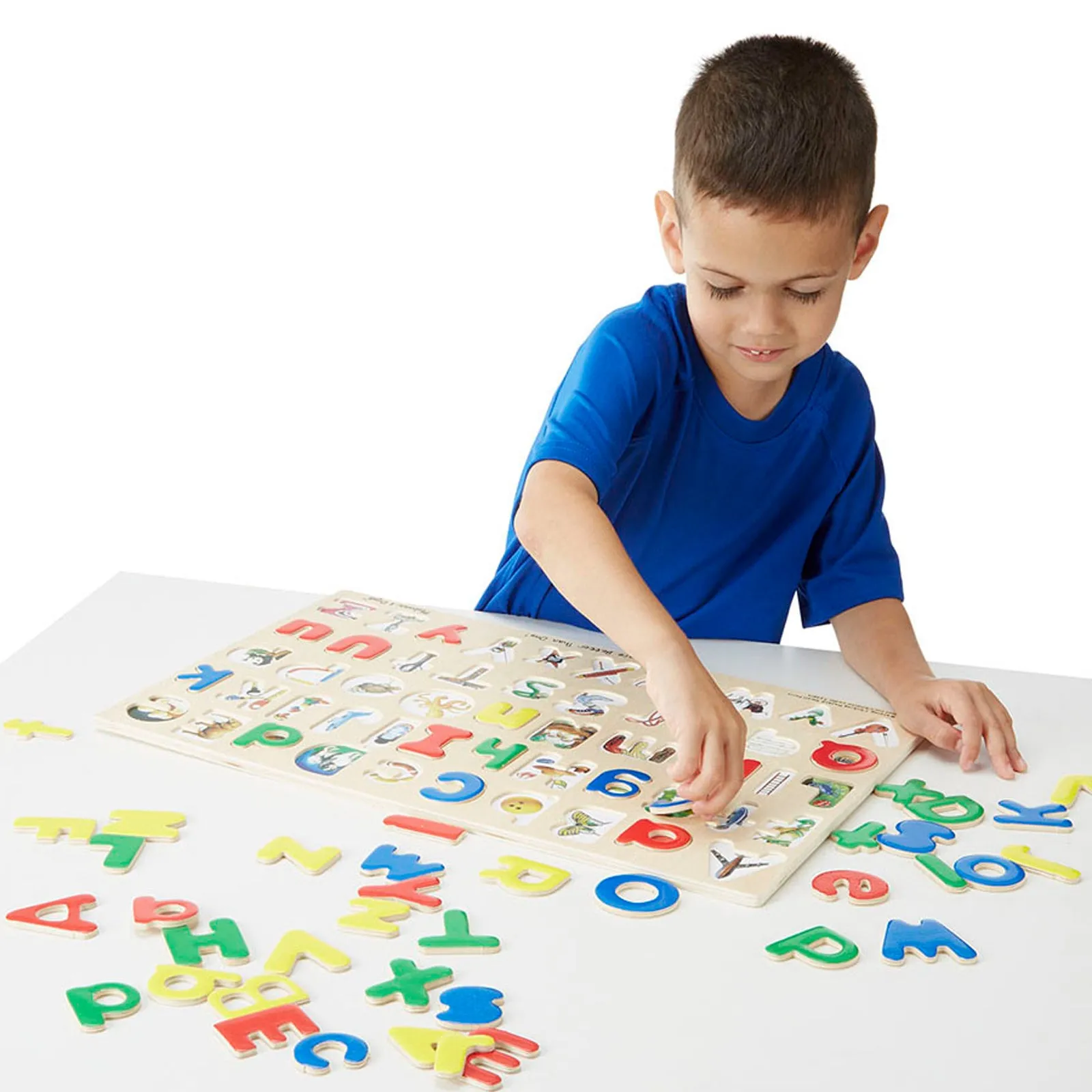 Melissa & Doug Alphabet Adventures - Dual Case Wooden Puzzle