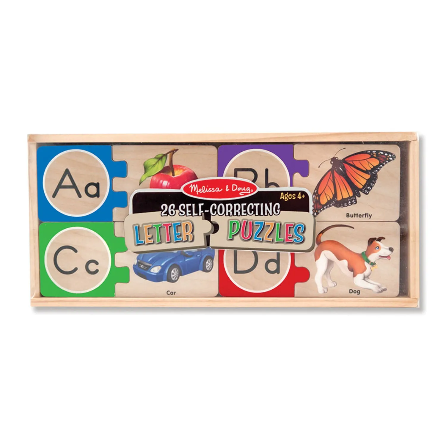 Melissa & Doug Self-Correcting Wooden Number Puzzles - Engaging Counting Game