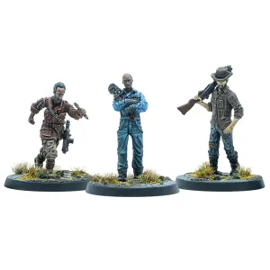 Modiphius Entertainment Fallout Miniatures - Settlers of Foundation Authority, 3-Pack