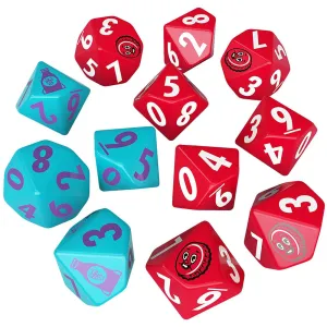 Modiphius Fallout: Nuka-World Nuka-Cola 12 Dice Set  Tabletop RPG Accessory
