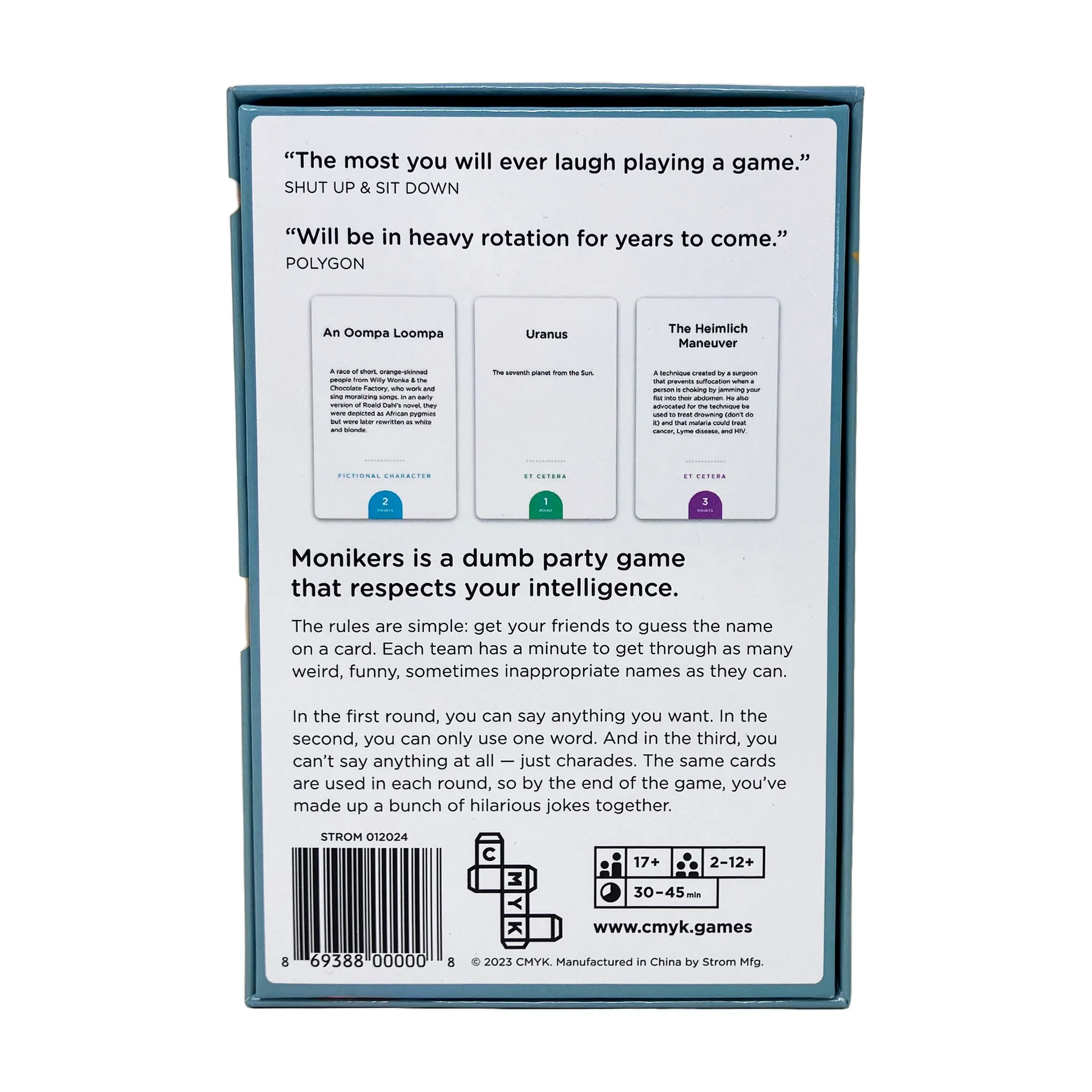 Monikers Hilarious Party Guessing Game