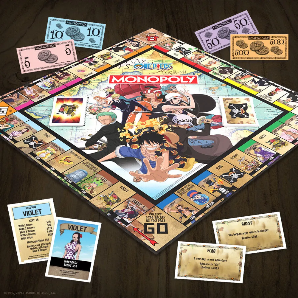 MONOPOLY One Piece Dressrosa Edition - Collectible Board Game, Ages 8 