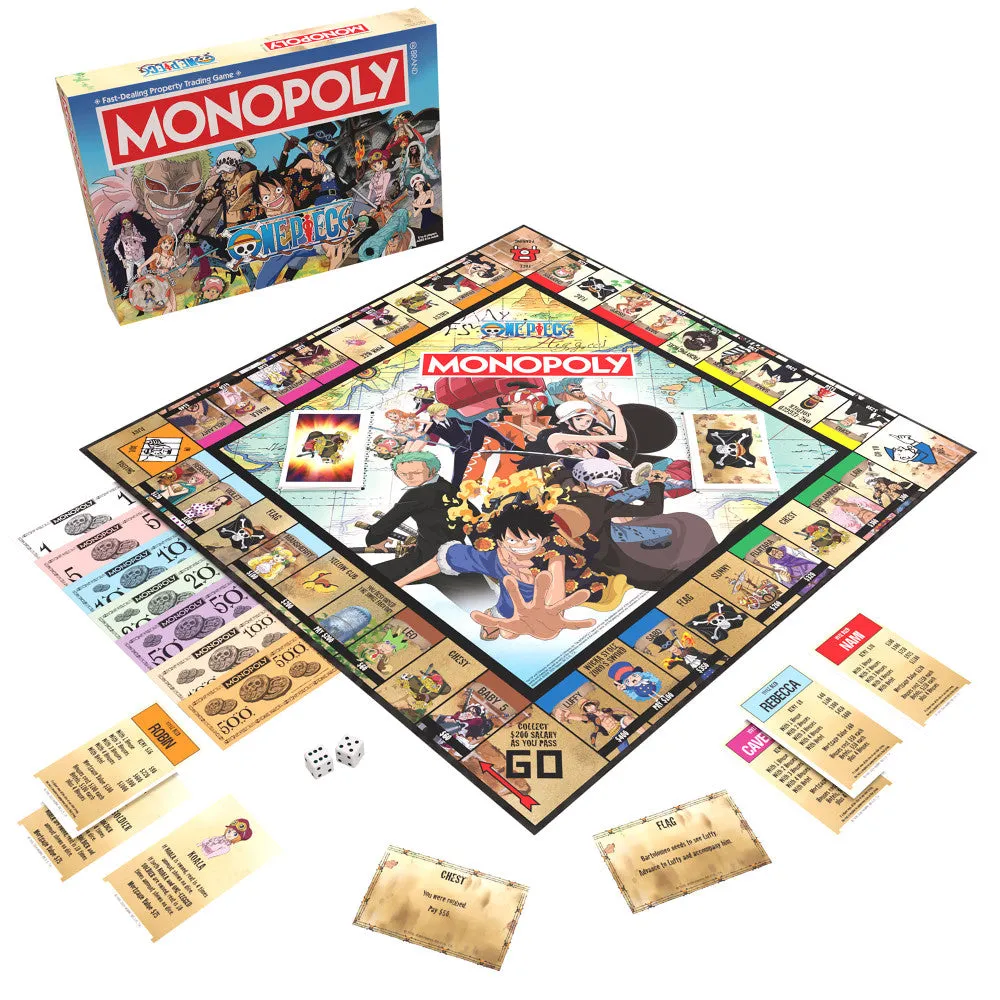 MONOPOLY One Piece Dressrosa Edition - Collectible Board Game, Ages 8 