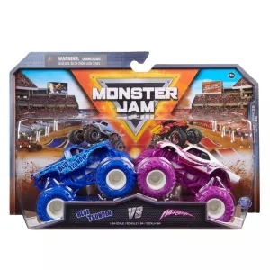 Monster Jam 1:64 2 Pack Blue Thunder vs Fullcharge