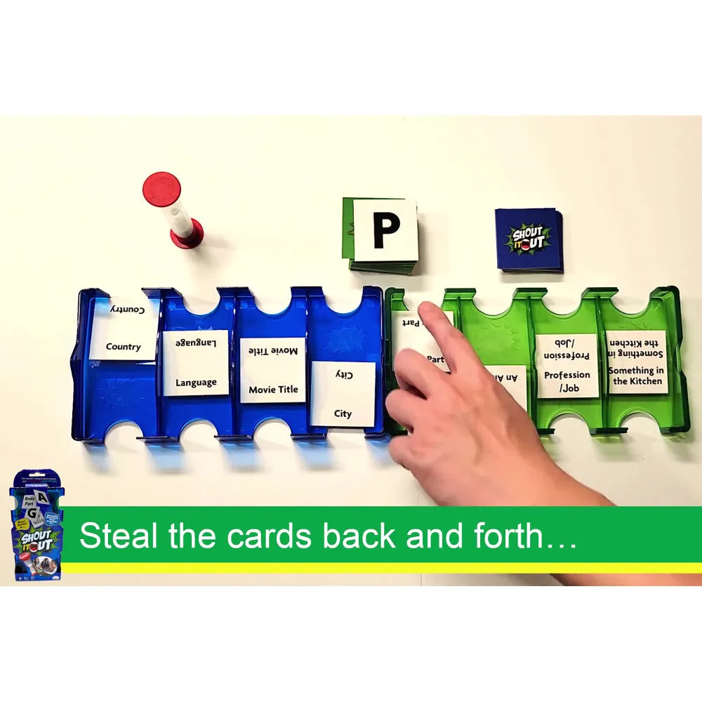 MukikiM Shout It Out Word Challenge Game, Ages 8 , for 2 Players/Teams