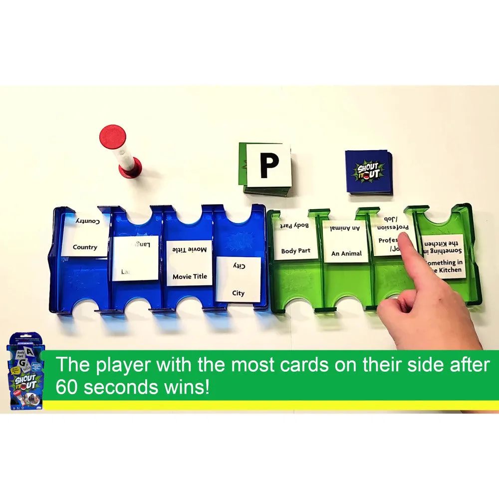 MukikiM Shout It Out Word Challenge Game, Ages 8 , for 2 Players/Teams