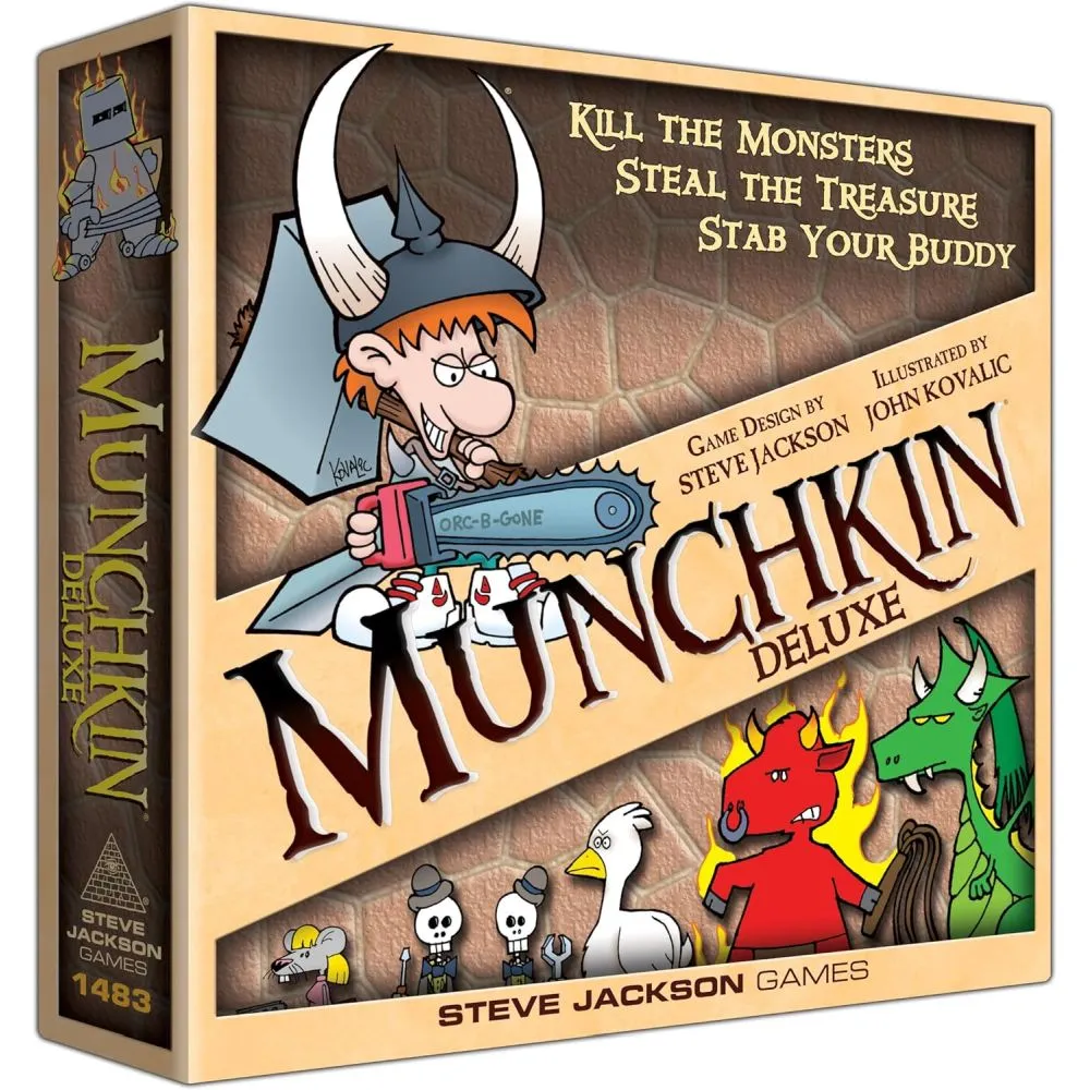 Munchkin Deluxe Edition Dungeon Adventure Board Game