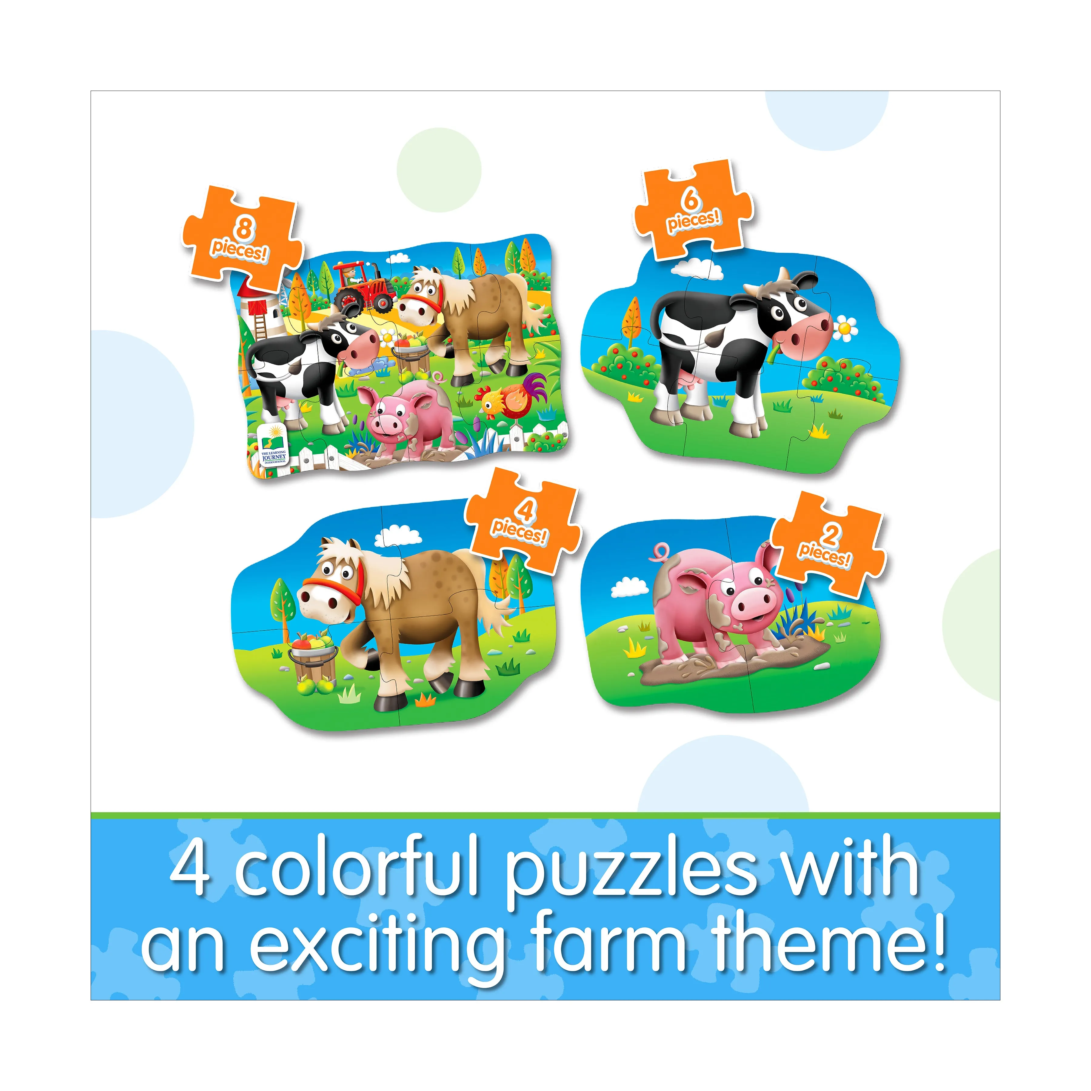 My First Puzzles - Farmyard Friends 4-Pack Puzzle Set