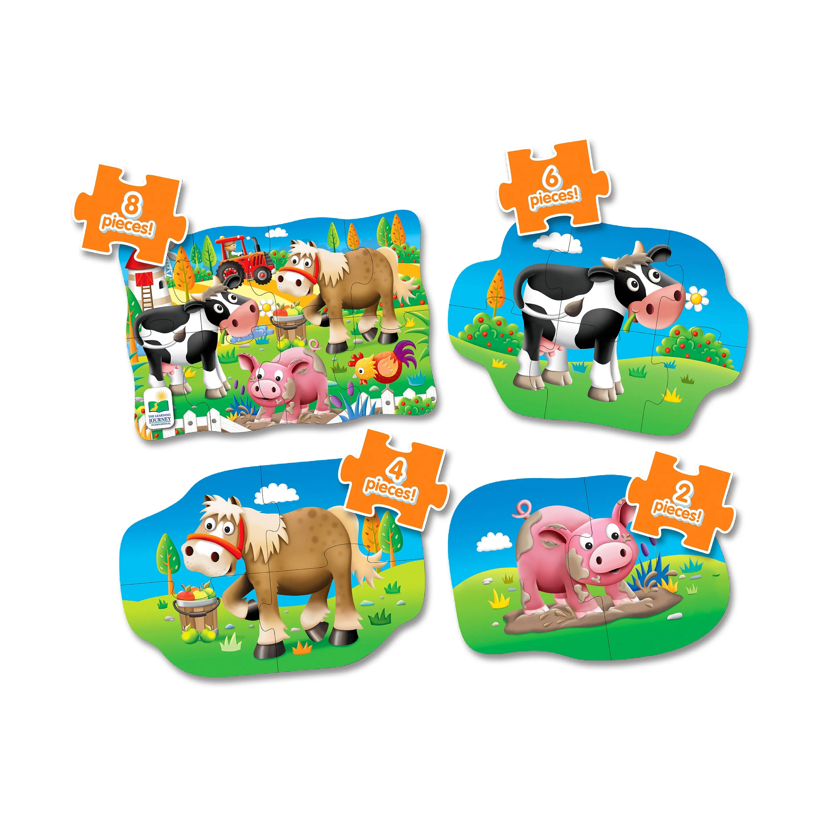 My First Puzzles - Farmyard Friends 4-Pack Puzzle Set