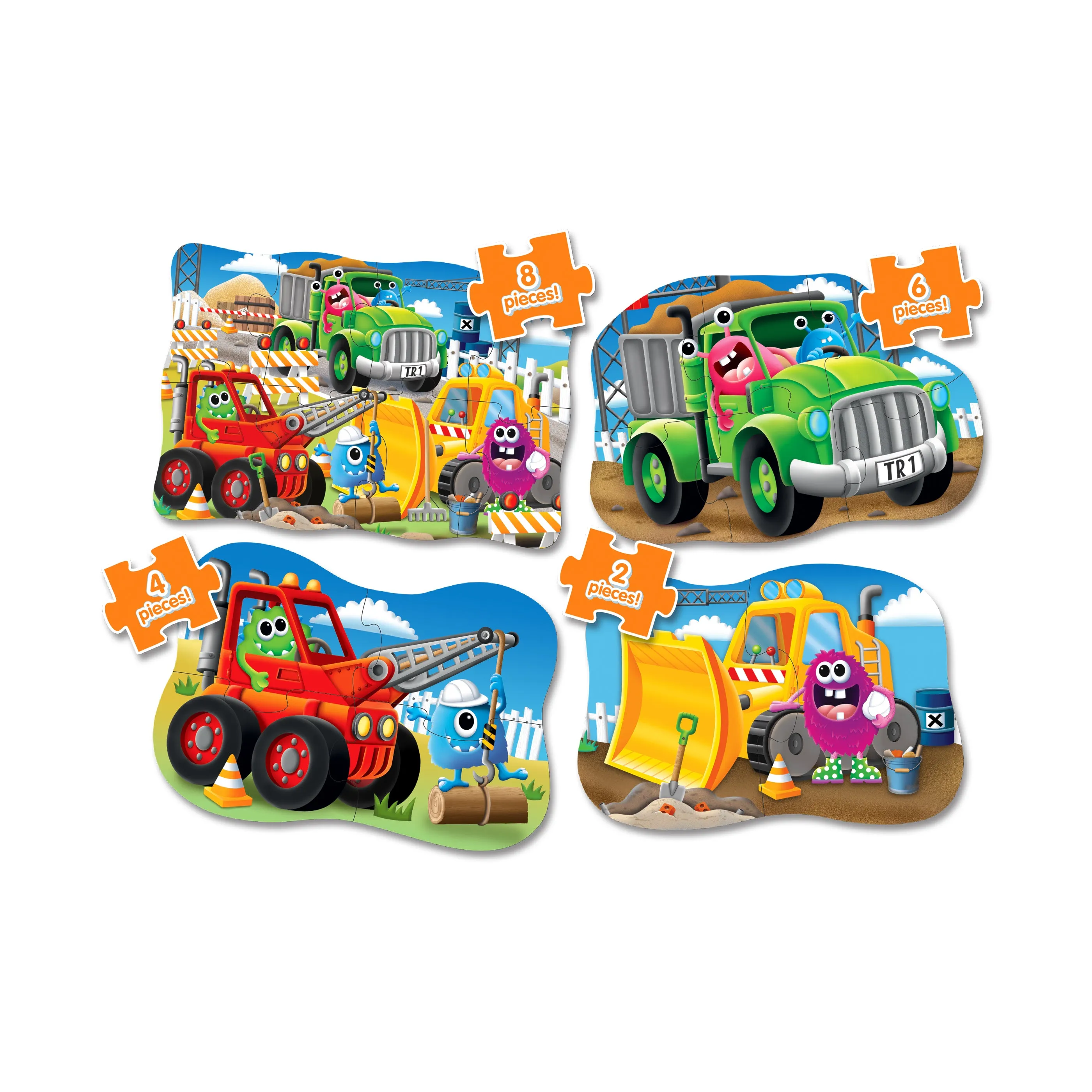 My First Puzzles - Monster Trucks 4-Pack Puzzle Set