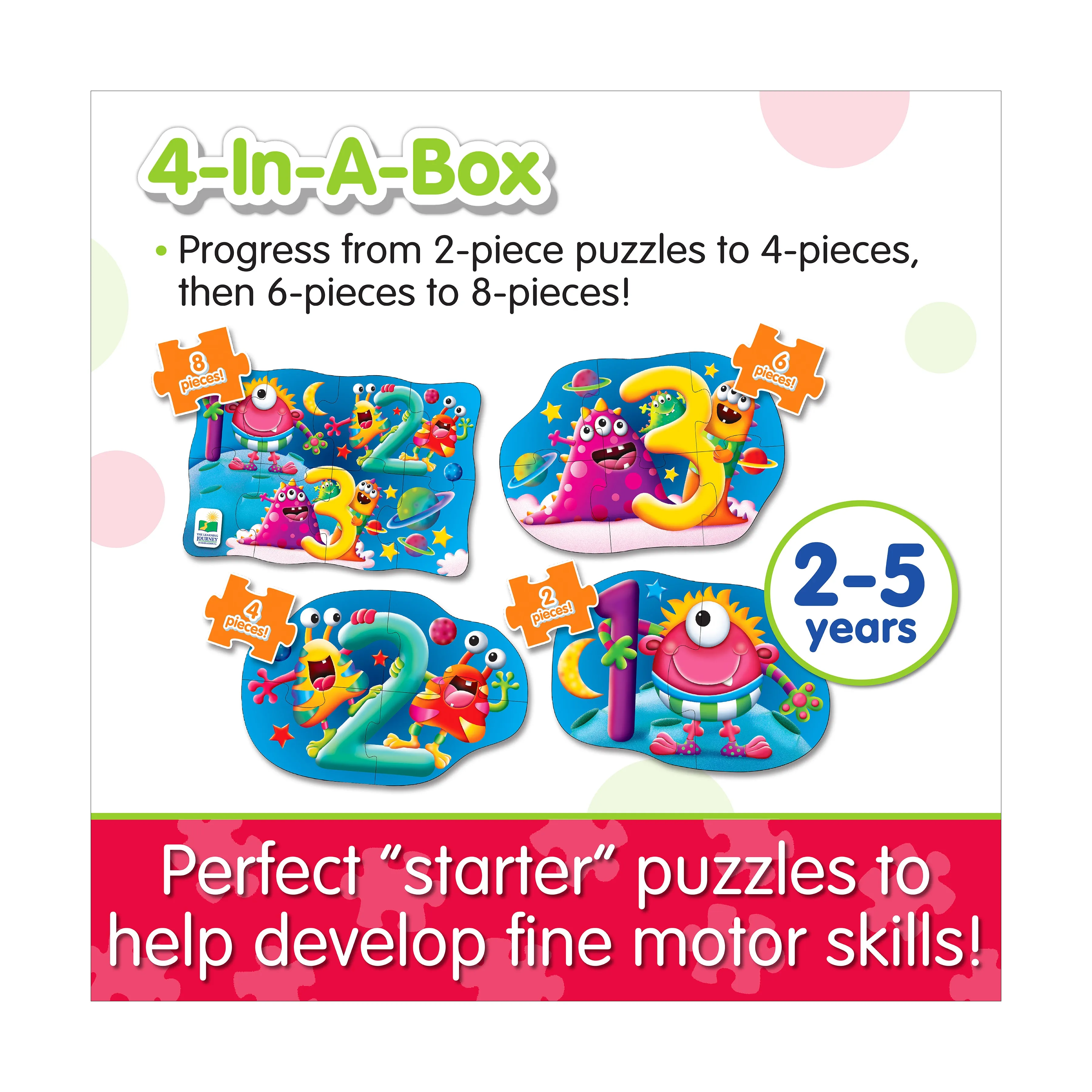 My First Puzzles Space Numbers 4-Pack Jigsaw Set
