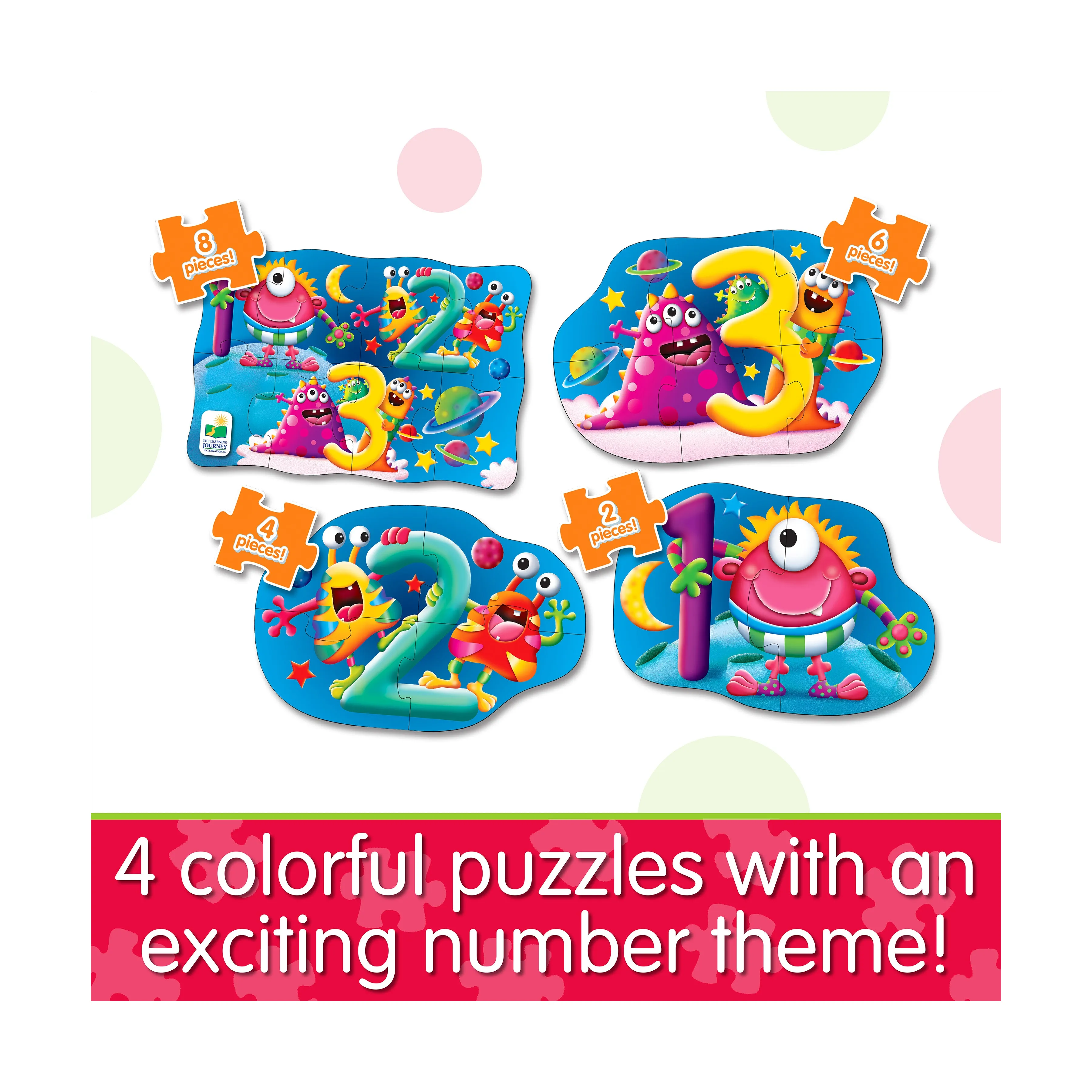 My First Puzzles Space Numbers 4-Pack Jigsaw Set