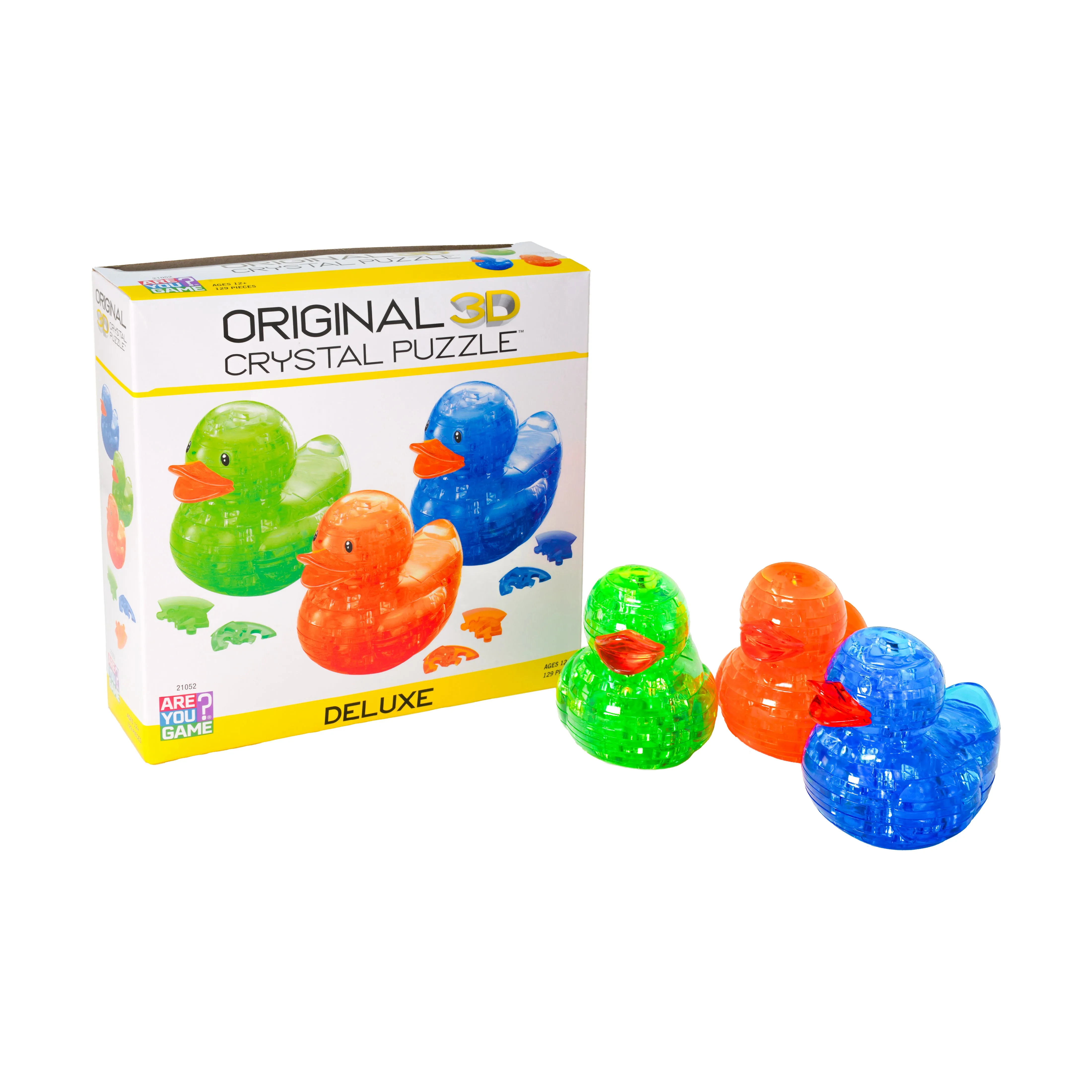 Neon Blast 3D Crystal Puzzle - Deluxe Rubber Ducks Trio