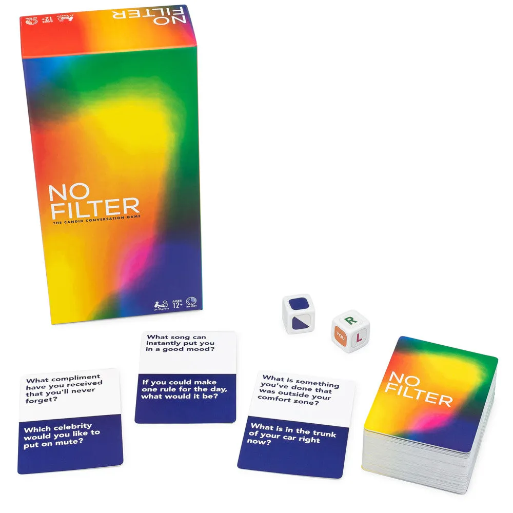 No Filter Candid Conversation Game by Big G Creative, 3  Players, Ages 12 
