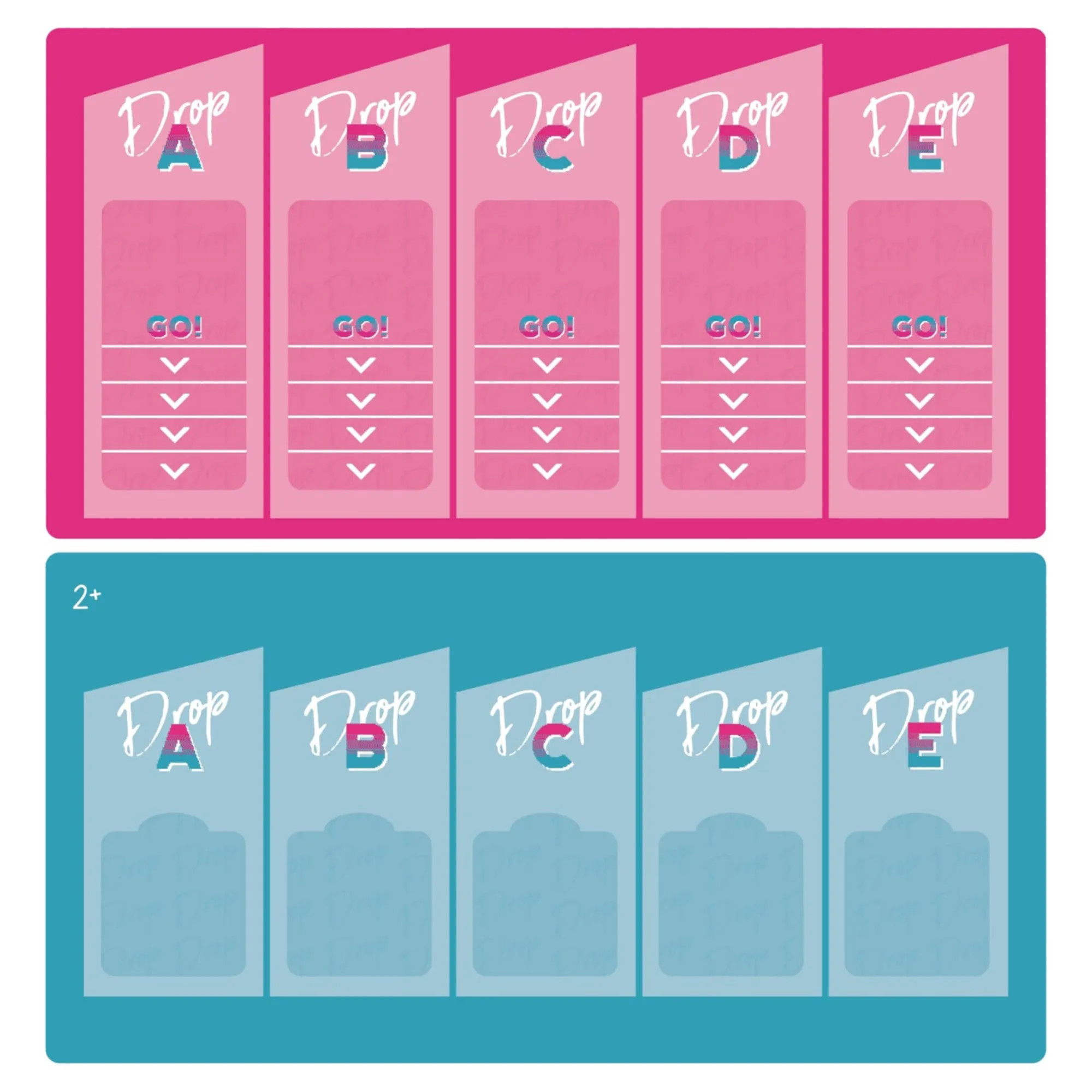 Number Drop Retro Edition Roll & Write Strategy Game