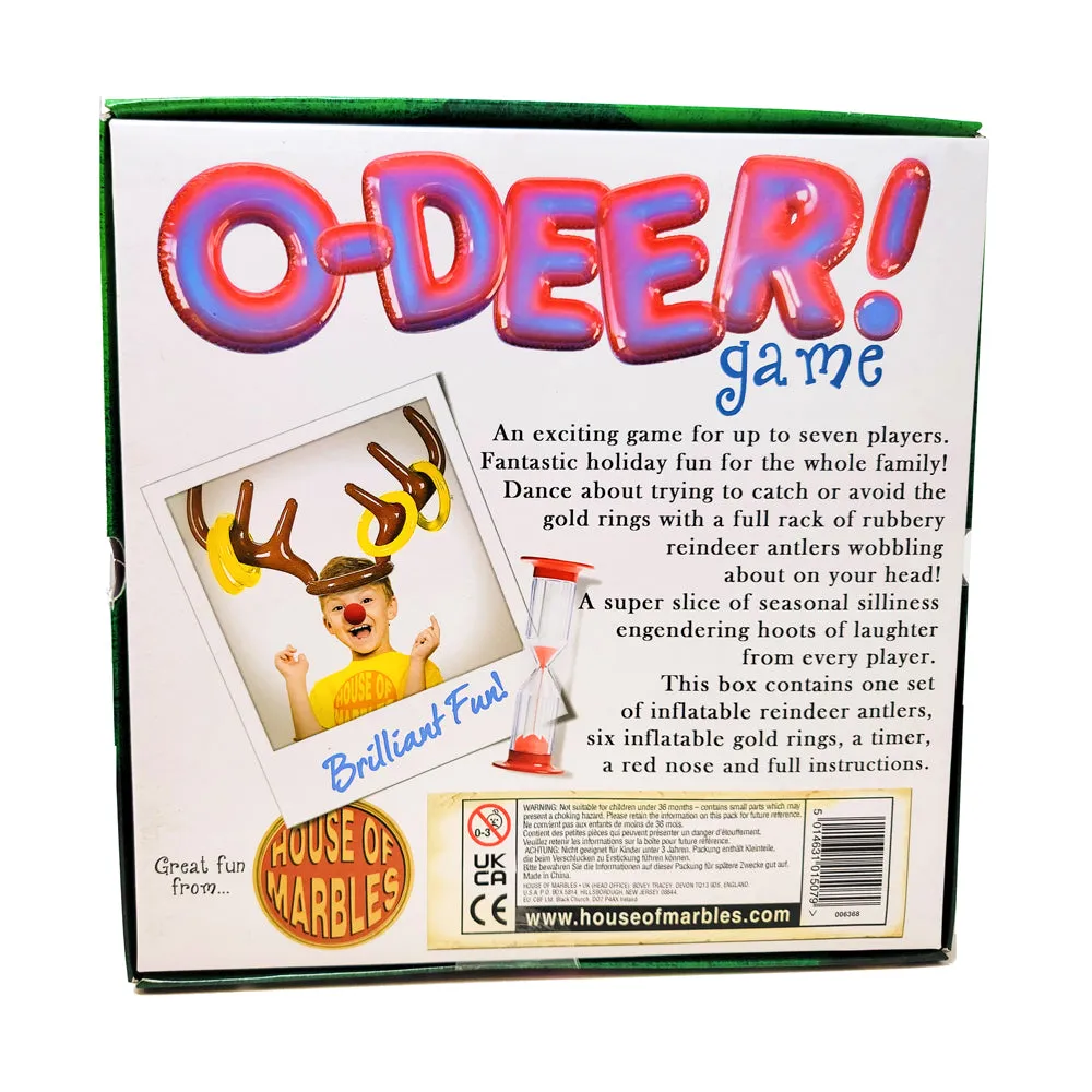 O-Deer! Inflatable Reindeer Antlers Ring Toss Christmas Game