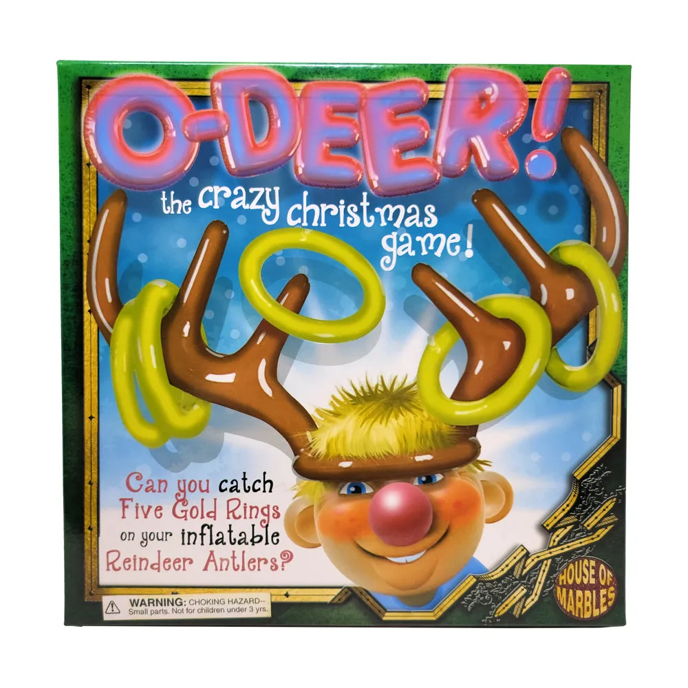 O-Deer! Inflatable Reindeer Antlers Ring Toss Christmas Game