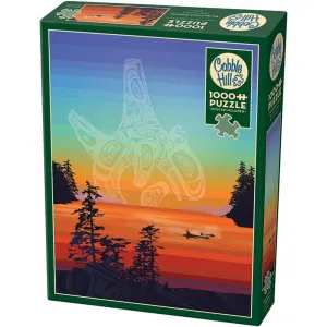 Outset Media Salish Coast Sunset Scenery Jigsaw Puzzle - 1000 pc