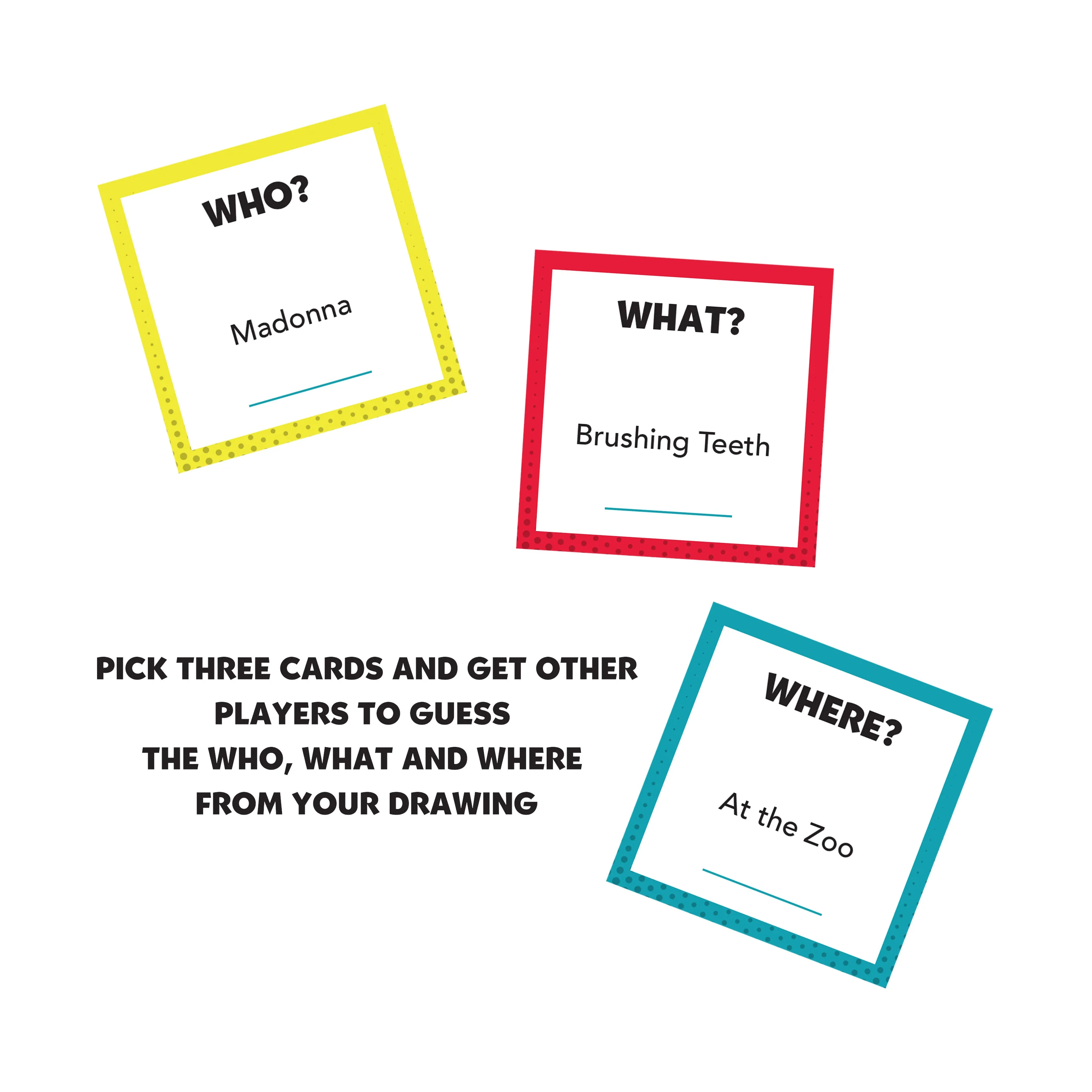Party Game Night Draw n' Guess Imaginative Scene Creation Game